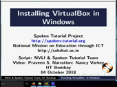 Installing VirtualBox in Windows OS