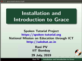 Installation and Introduction to Grace - thumb