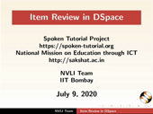 Item Review in DSpace - thumb