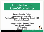 Introduction to LibreOffice Writer - thumb
