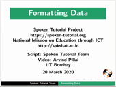 Formatting Data  in Calc - thumb