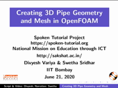Creating 3D Pipe Geometry and Mesh in OpenFOAM - thumb