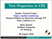 Text Properties in CSS - thumb