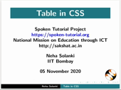 Table in CSS - thumb