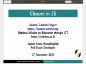 Closure in JS - thumb