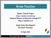 Arrow function in JS - thumb