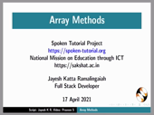 Array methods in JS - thumb