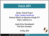 Fetch API in JS - thumb