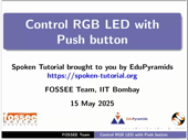 Control RGB LED with Push button - thumb
