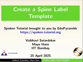 Create a Spine Label Template - thumb