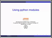 Using python modules - thumb