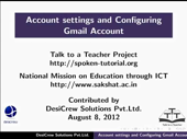 Account settings and configuring - thumb