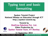 Typing text and basic formatting - thumb