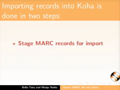 Import MARC to Koha - thumb