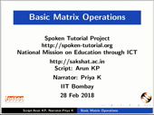 Basic Matrix Operations - thumb