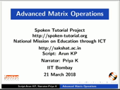 Advanced Matrix Operations - thumb