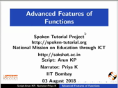 Advanced Features of Functions - thumb