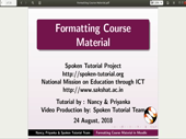 Formatting Course material in Moodle - thumb
